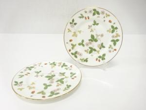 WEDGWOOD　ウェッジウッド　ワイルドストロベリー　プレートペア(18センチ)　洋食器